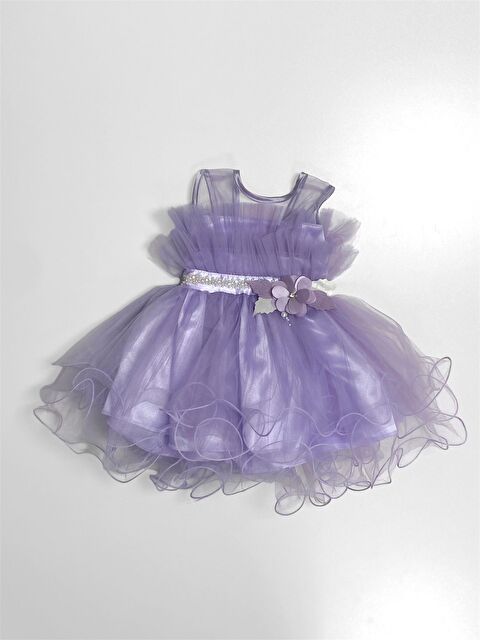 Mnk Baby & Kids Kız Çocuk Tütülü Vena Elbise MNK285 - S000390091-17878