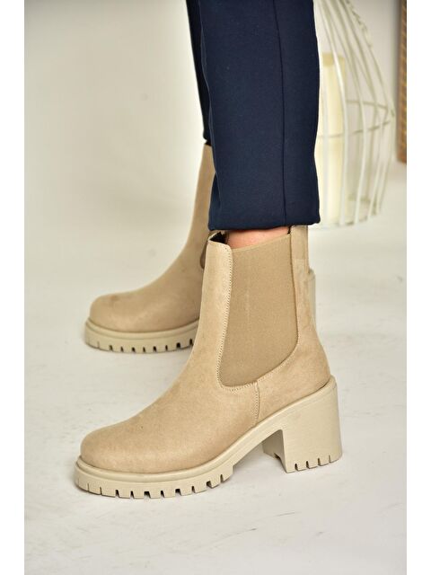 Fox Shoes T7269816 Bej Kadın Bot - S000298411-19928