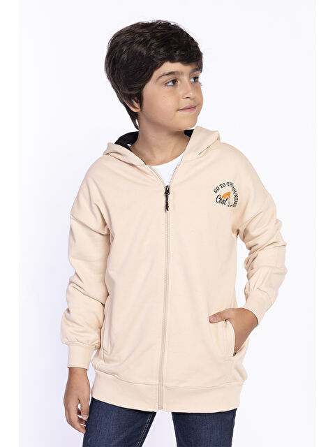 Toontoykids Erkek Çocuk Baskılı Kapüşonlu Hırka - S000321028-19928