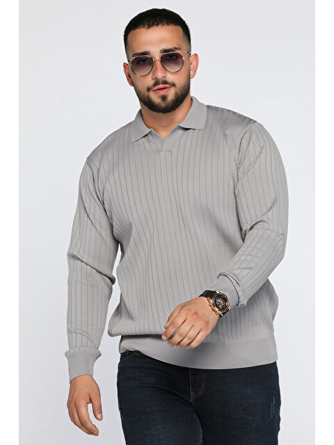 Mishar İtalia Erkek Polo Yaka Triko Kazak - S000300512-20600