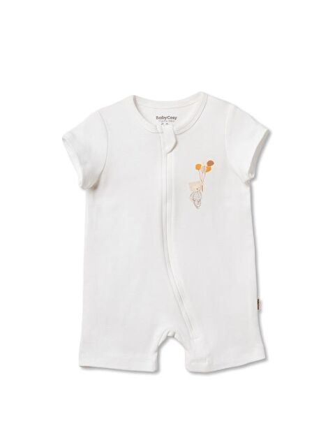BabyCosy Organic  Bebek Şort Tulum %100 Organik Pamuk , Bebek - Yenidoğan- csy3062