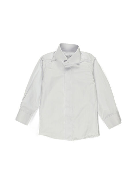 Panço Erkek Çocuk Ata Yaka Beyaz Gömlek - S000520794-20063