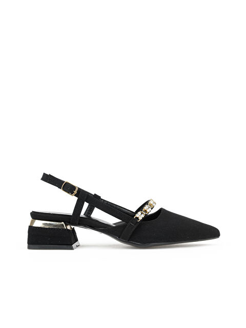 Ziya Ayakkabı Kadın Topuklu Ayakkabı 1611060Z3647 Siyah