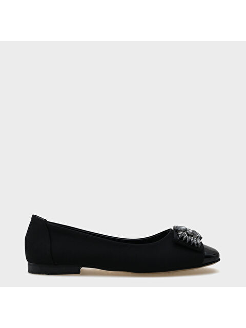 Capone Outfitters Agnes Burnu Metalli Taşlı Tokalı Babet - S000385804-19351