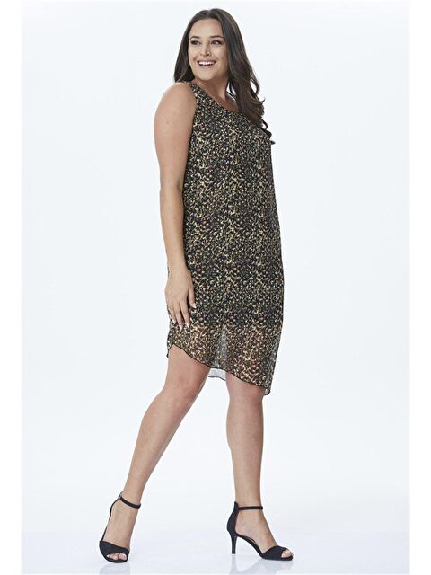 Mylinemoda Kolsuz Asimetrik Elbise - S000239460-19413