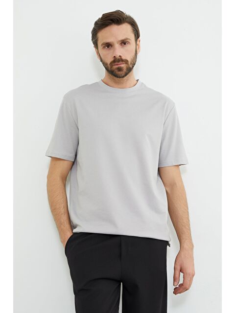 Fullamoda Oxford Kumaş Bisiklet Yaka Tişört