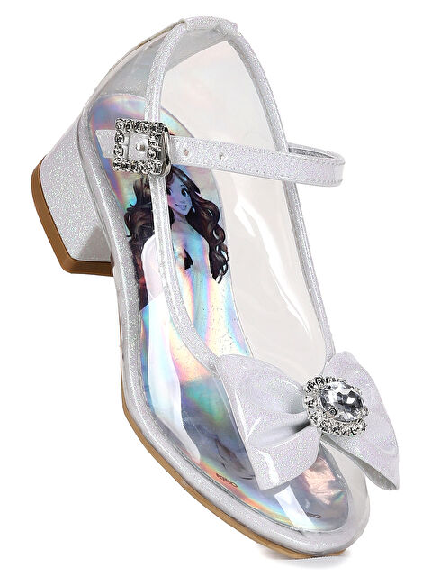 Kiko Kids Asel Kız Çocuk Simli Topuklu Abiye Şeffaf Ayakkabı - S000394113-20063