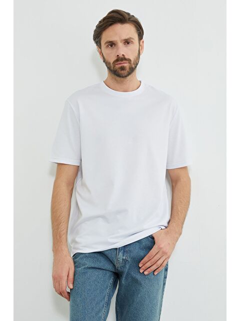 Fullamoda Oxford Kumaş Bisiklet Yaka Tişört