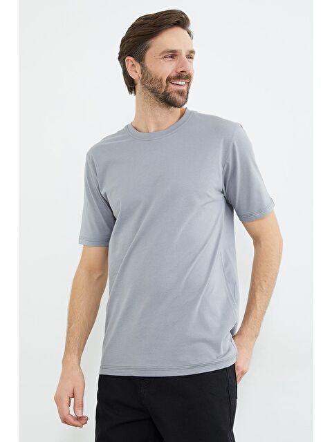 Fullamoda Basic Bisiklet Yaka Tişört