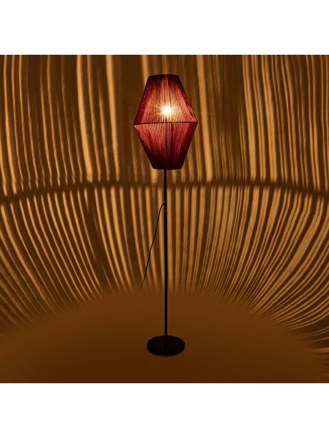 Evidea Lighting Kapsül Lambader - Bordo / Siyah - S000384660-37254