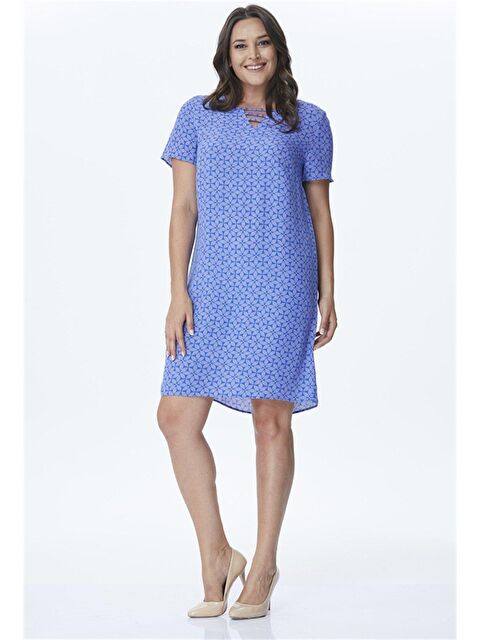 Mylinemoda Yaka Detaylı Elbise - S000239471-17234