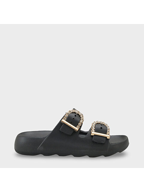Capone Outfitters Della Eva Çift Tokalı Kadın Terlik - S000530356-1720