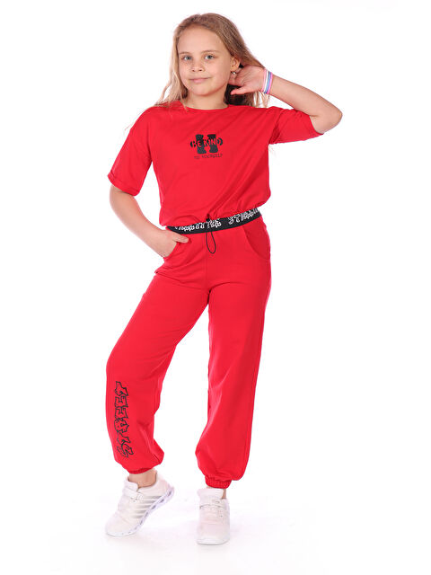 Toontoykids Kız Çocuk Be Kind Baskılı Eşofman Takım - S000418446-20045