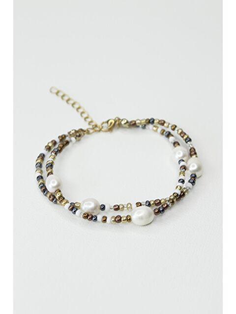 New Obsessions Bronz İncili Halhal - S000378481-20077