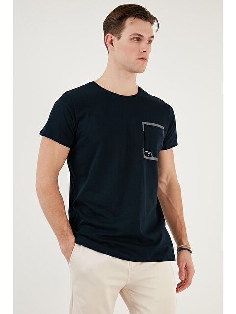 Buratti Bisiklet Yaka %100 Pamuklu Slim Fit Tişört 541REWORK - S000139068-21164