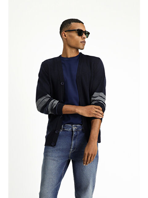 Kiğılı Yünlü Desenli Triko Hırka - S000404107-21164