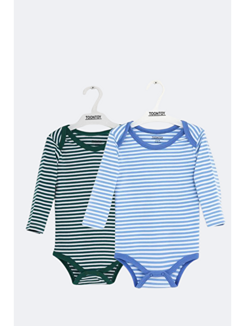 Toontoykids Unisex Çizgili 2 Li Zıbın