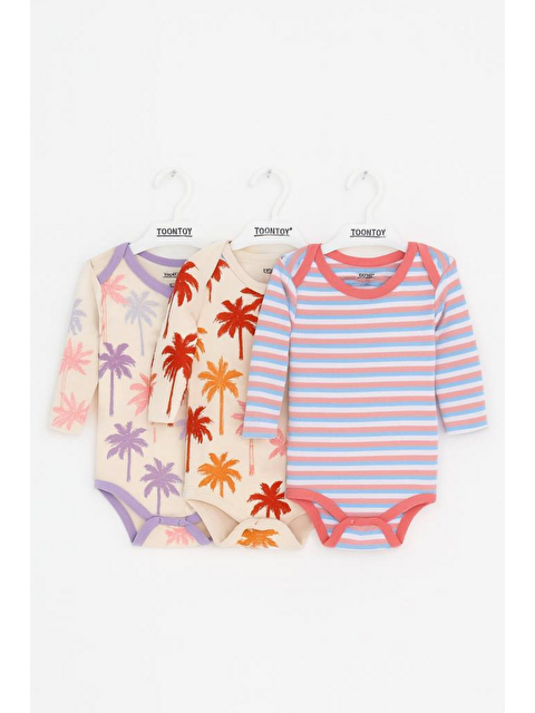 Toontoykids Unisex Çok Desenli 3 Lü Zıbın