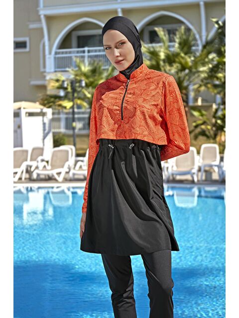 Remsa Mayo Önü Kapaklı Tam Kapalı Tesettür Mayo R116 Sahil - S000226504-19351