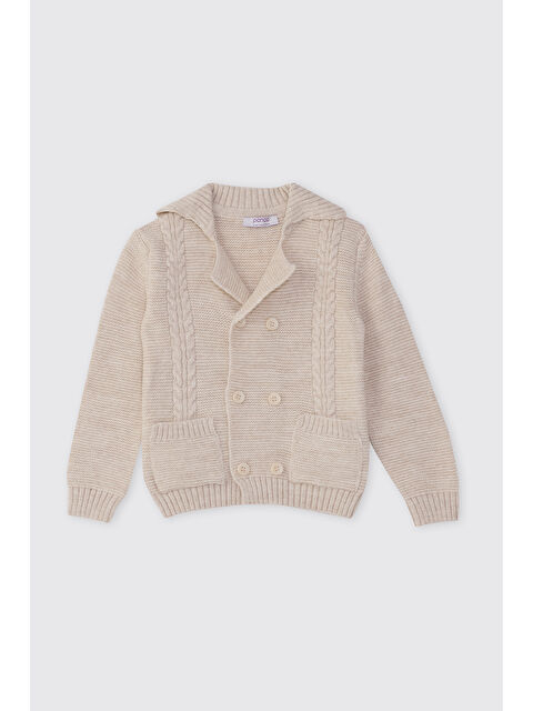 Panço Erkek Bebek Triko Bej Hırka - S000524567-19928