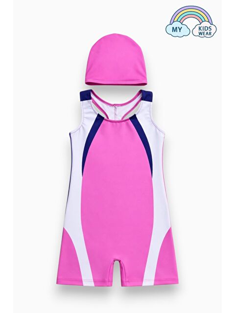 My Kids Wear Kız Çocuk Deniz Yüzücü Mayoları 5-16 Yaş 12620 - S000518104-27