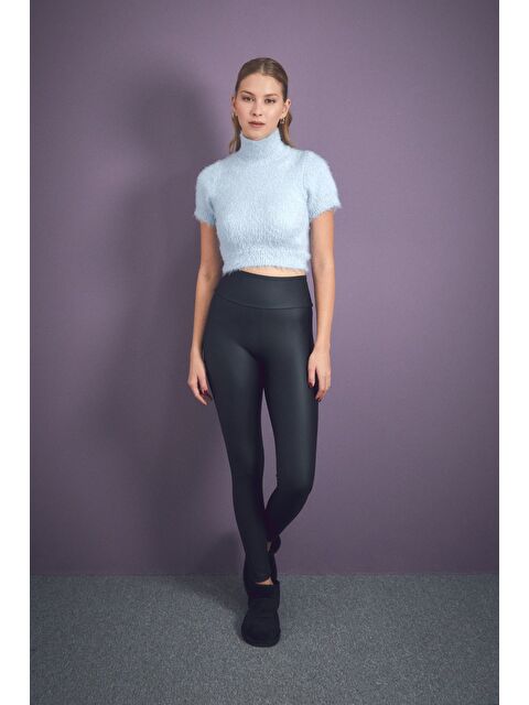 Fullamoda Yüksek Bel Suni Deri Tayt - S000303462-19351