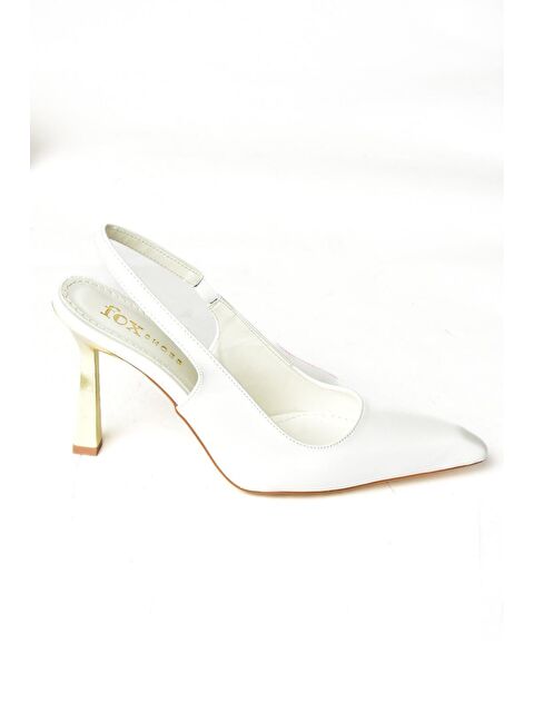 Fox Shoes S7520746 Beyaz Kadın Topuklu Ayakkabı - S000190435-20063