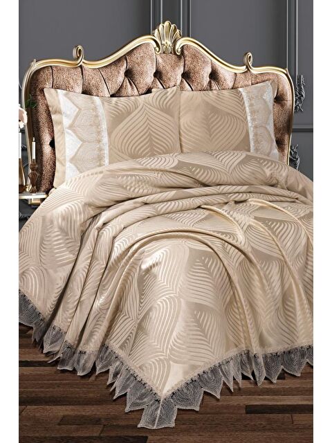 Çeyiz Diyarı Bade Pike Takımı 6 Parça Cappucino - S000495678-19413