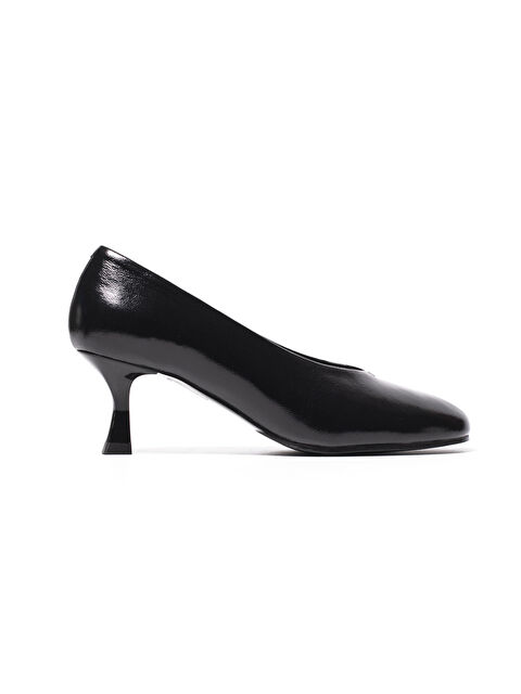 Chiara Bellini Kadın Topuklu/ Stiletto 645 01 Patent Leather Wrinkled Black C07 - S000509333-19351