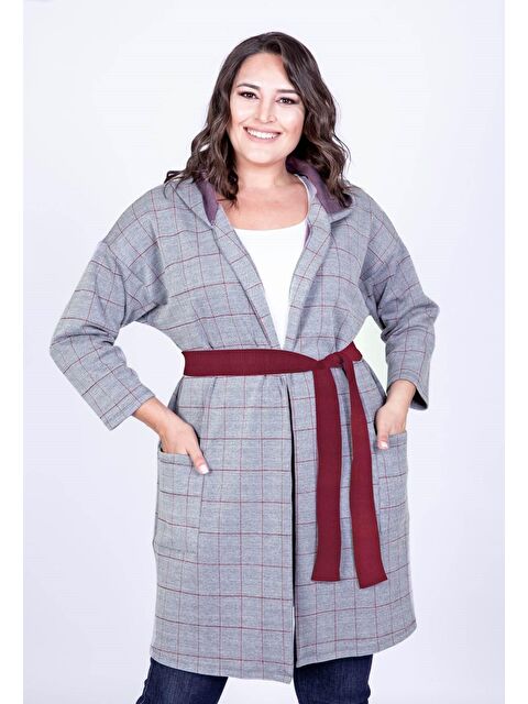 Mylinemoda Kapüşonlu Ve Kemerli Hırka - S000242392-17234