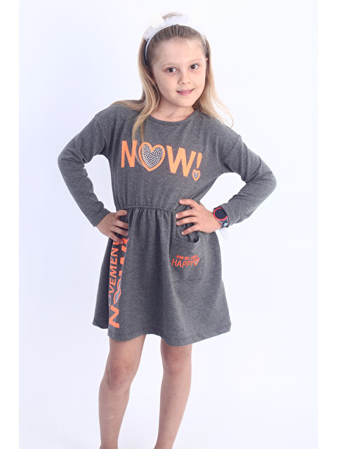 Toontoykids Kız Çocuk Now! Baskılı Elbise - S000420091-29666