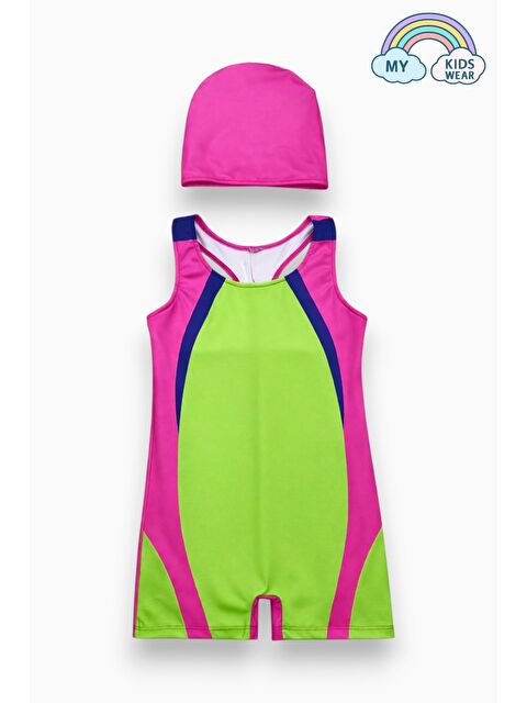 My Kids Wear Kız Çocuk Deniz Yüzücü Mayoları 5-16 Yaş 12621 - S000518104-127