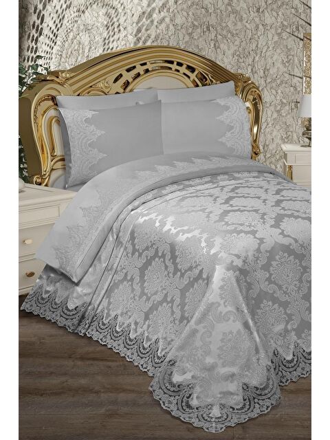 Çeyiz Diyarı Alev Pike Takımı 6 Parça Gri - S000495695-20600