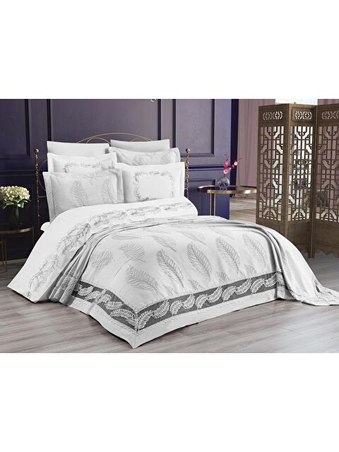 Çeyiz Diyarı Çeyizdiyarı Milan Nevresimli Pike Takımı Krem - S000495706-19966