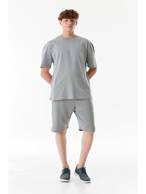 Fullamoda Baskılı Beli Lastikli Şort - S000221012-20600