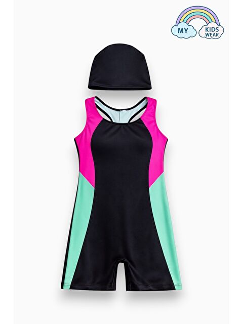 My Kids Wear Kız Çocuk Deniz Yüzücü Mayoları 5-16 Yaş 12630 - S000518104-40