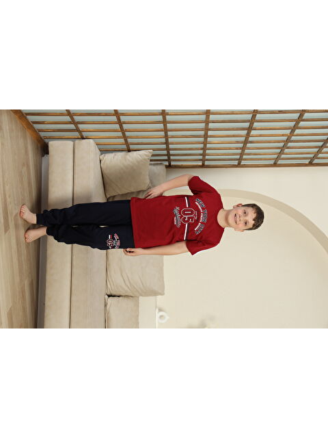 Formo Erkek Çocuk %100 Doğal Pamuk Kısa Kollu Pijama Takımı - S000397405-19951