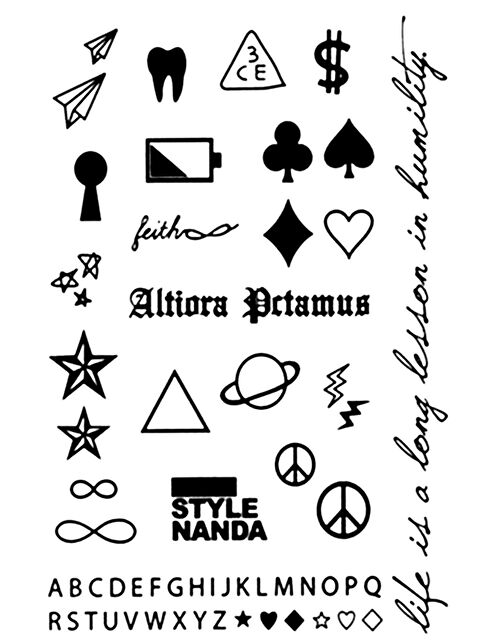 New Obsessions Style Nanda Geçici Dövme - S000225701-19351