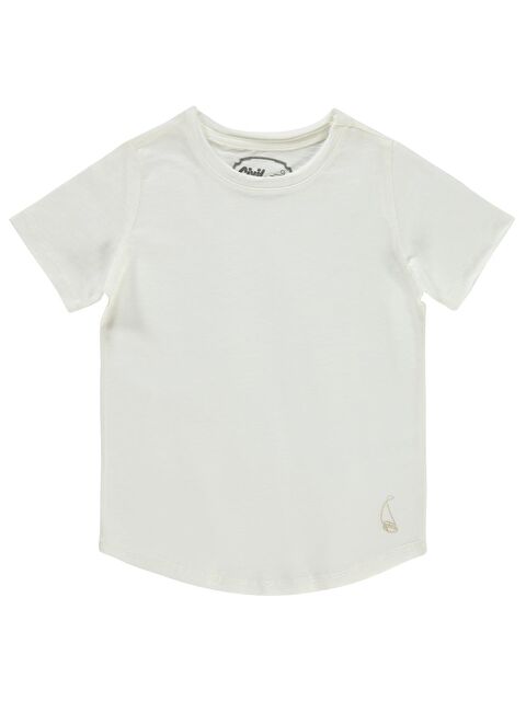 Civil Boys Flamlı Yelkenli Nakışlı 2-5 Yaş Tişört - Ekru 2-3 Yaş