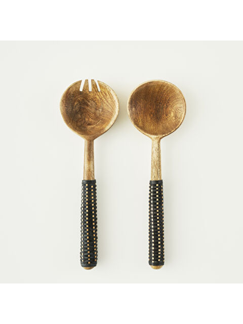 Bella Maison Riva Salata Servis Seti Naturel (27x8 cm) - S000390569-26406