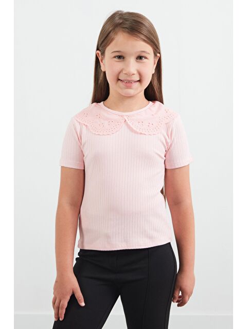 Fullamoda Fitilli Bebe Yaka Kız Çocuk Bluz - S000406810-23490