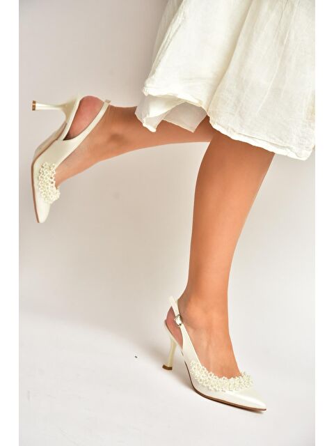Fox Shoes Sedef Kadın Topuklu Ayakkabı Y246375009