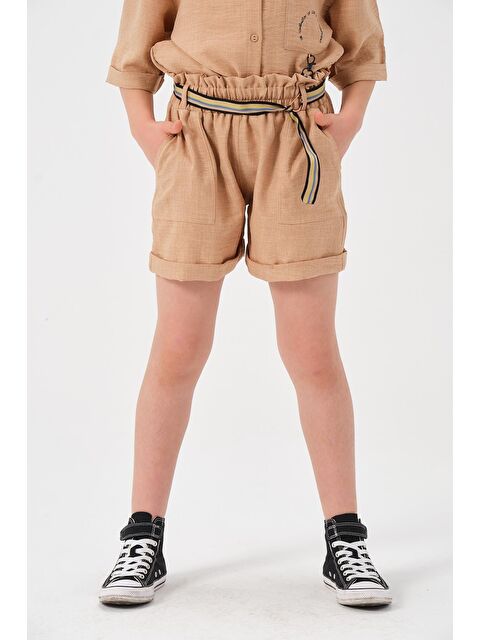 ZEYLAND Genç Kız Çocuk Kemerli Şort - S000362910-19928