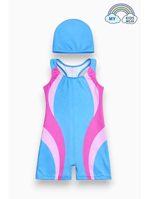 My Kids Wear Kız Çocuk Deniz Yüzücü Mayoları 5-16 Yaş 12627 - S000518104-23173