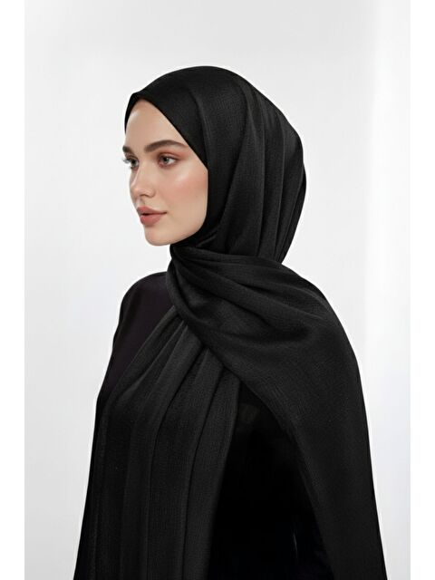 Mizalle Sim Dokulu Siyah Şal - S000502856-19351