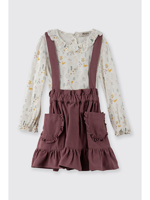 Panço Kız Bebek Askılı Gül 2'li Takım - S000524573-20028