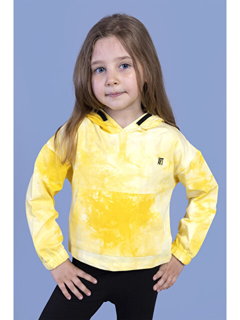 Toontoykids Kız Çocuk Batik Desenli Kapüşonlu Sweatshirt - S000421300-20072