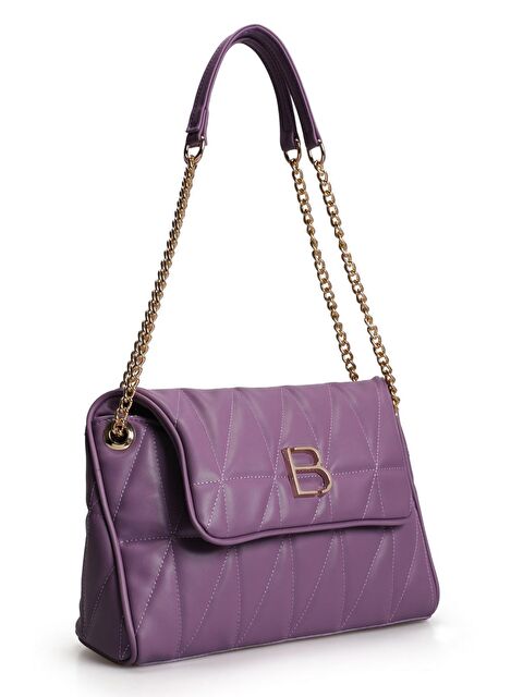 Lucky Bees Desenli Zincir Askılı Kadın El ve Omuz Çantası - S000114297-17878