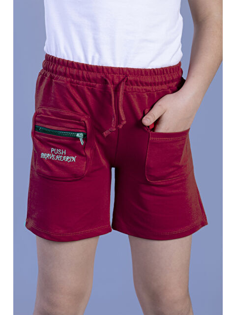 Toontoykids Kız Çocuk Cebi Fermuar Kapatmalı Nakışlı Şort - S000420548-19951