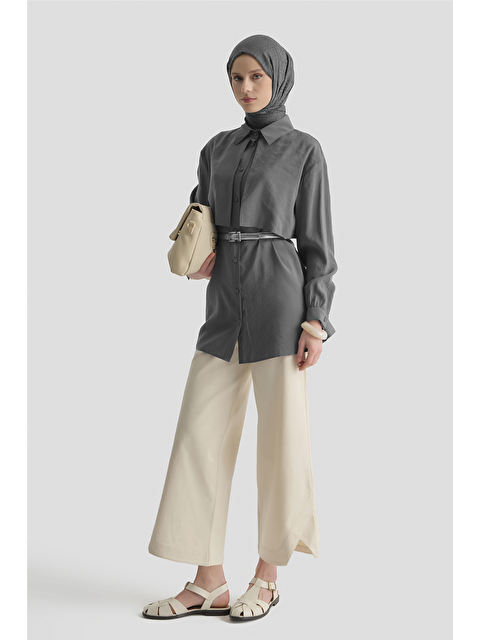 ARMİNE Aller Detaylı Tunik Gri - S000512128-20600